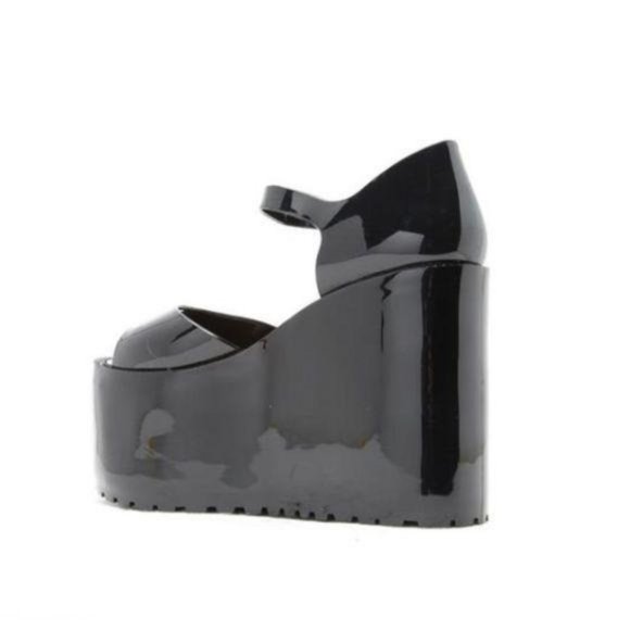 Platform Ankle Strap Jelly Sandals - Picture 5 of 6